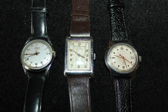 1940s Lanco & Westend Watch Company gents watch & 2 others